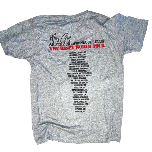 Songs in Afro Macy Gray Logo Tee Shirt with Europe Summer 2022 Tour Dates on Back | Official Tour Merch